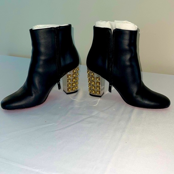 Christian Louboutin Vasa Booty with chrome and gold heels. - Picture 10 of 11